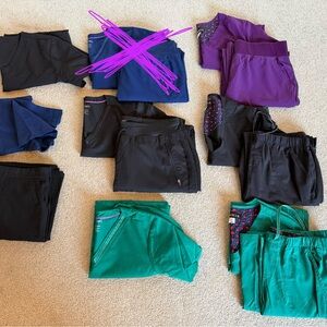 Women’s Solid Colorful Scrubs Collection